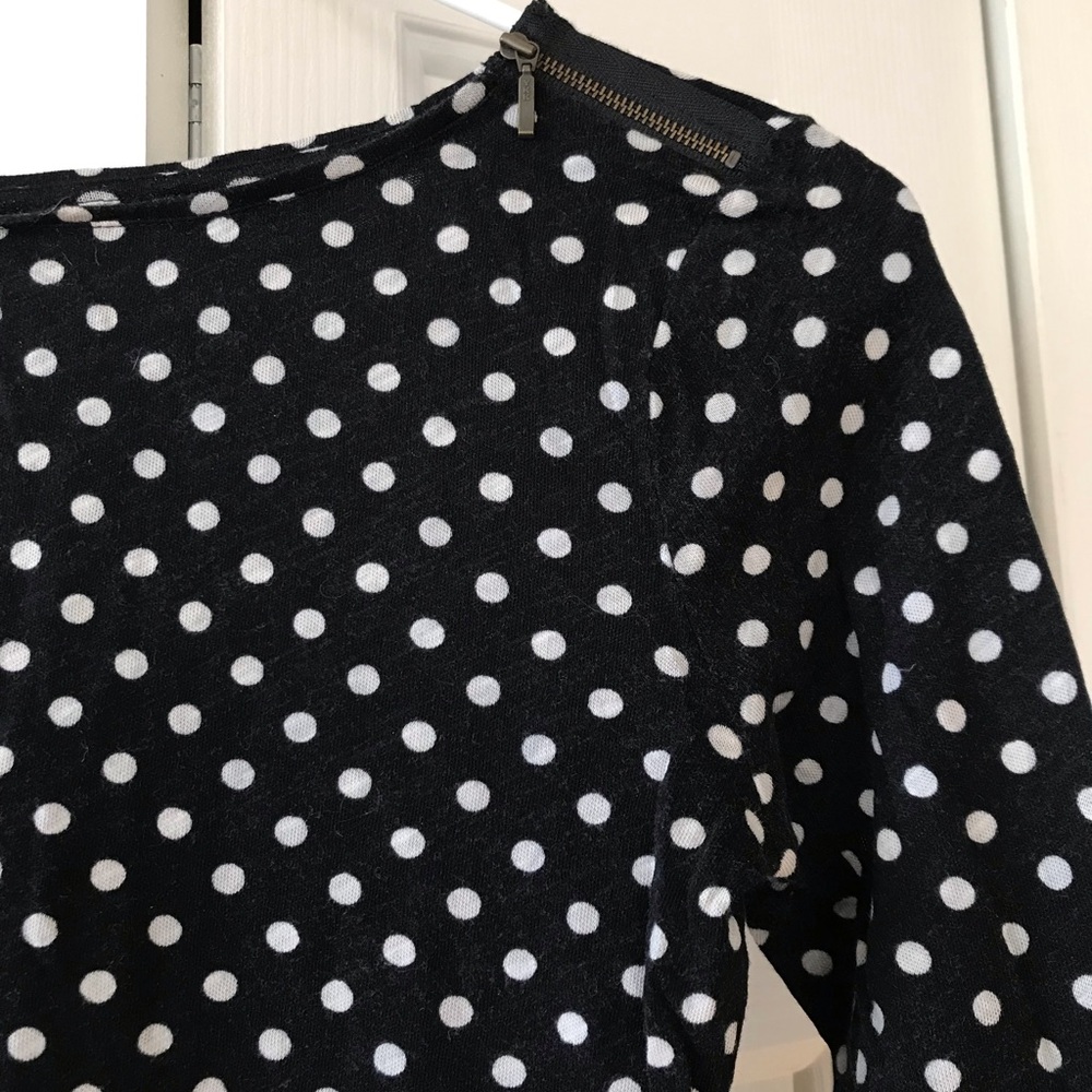 Polka Dot Long Sleeve Sweater - Picture 3 of 4